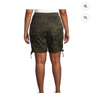 Terra and sky 2x (20/22w) pull on Bermuda camo cargo shorts